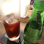 江坂イタリアン ラッポルティ - こだわりアイスコーヒーとシロップ