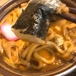 かま濃 - ちからもち味噌煮込みうどん 揚げ餅！