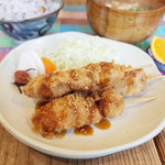 ネマルカフェ - 串カツ定食(1000円)