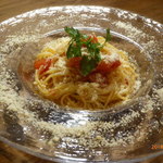 焼肉赤身にくがとう33895 - 〆物（自家製トマトソースの冷製パスタ） 