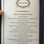 The Blue Train - 朝食メニュー