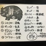Gekiuma Horumon Damashii - 豚の部位について