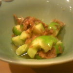 徳竹 - お通し　白瓜のかみなり干し