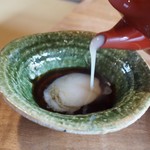 そば切り 鴨嘴 - 鴨汁（蕎麦湯）