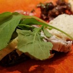 ファリナモーレ - ◆「Bランチ」おまかせ前菜２種 「庄内浜の魚のカルパッチョ」「庄内の畑の野菜サラダ」