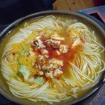 天然居 - 麻婆麺、細麺が美しい( *´艸｀)味も良いです(o^-')b !