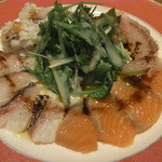 Bar MICHIya - この日のカルパッチョ盛り合わせ2人前