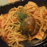 Bar MICHIya - 魚介のパスタ　トマトソース　ちっちゃめサイズ