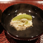 日本料理 晴山 - 毛蟹真丈のお椀