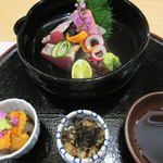 阿波座 なが友 - (3800円コース)1品目お造り3種+2鉢