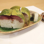 阿波座 なが友 - 一品より鯖寿司2切/1200円+税