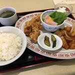 稲岡廣東料理店 - 支那定食（すぶた、からあげ）（￥900）