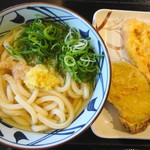 丸亀製麺 - かけうどん：天ぷら