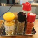 つけ麺 いちびり - 味変調味料たち