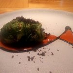 Ristorante fanfare - 桜鯛の春キャベツ包焼き　トマトのクーリとブラックオリーブ（2018.4）