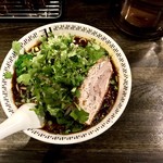 スパイス・ラー麺 卍力 - ＜2018年05月再訪・49回目＞スパイスラーメン・もやし・パクチー・にんにく・1,080円