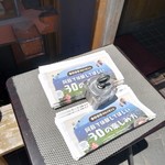 いまきん食堂 - 店先に置かれたマップ