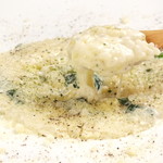 Rich cheese risotto