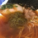 麺屋 猪一 離れ - とろろ昆布 投入