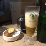 カリーライス専門店エチオピア - じゃがバター(無料) ビール(500円)