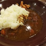 すき家 - 新ポークカレーのルー部分のアップ