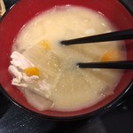 とんかつ瓢 - 定食の豚汁