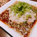 豊栄 - 葱油鶏（蒸し鶏のねぎ油ソース
