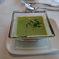 天草 天空の船 - 空豆の冷製スープ
