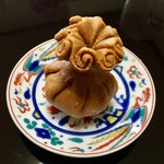 甘の味・茶の道 茶席菓子 - 万暦赤絵の現代九谷写し