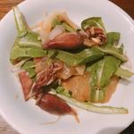 豊栄 - ホタルイカと鯛刺身のサラダ風