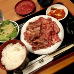 元氣焼肉 牛繁 - ダブル焼肉定食　1440円