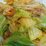 名谷パーキングエリア上り線 - 味噌野菜炒め定食♪