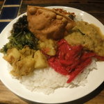 スパイスカフェ - スリランカカレー７種の具