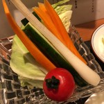 串揚 よし田 - 生野菜