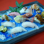 Specialties! selection Nigiri Kukan (with red and dessert)
