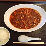 Rakuzan - 陳麻婆豆腐 980円、小ライス 60円
