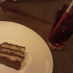 チョコレートケーキ＆ローズヒップピーチ