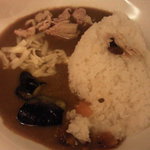 チキンとナス・チーズのカレー