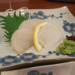 魚料理とおでん　さち - 「貝柱刺身（ハーフ）」