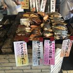 Kaisen Shokudou Okudosan - 店に入ってすぐのところの魚達