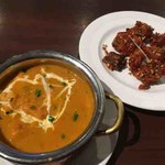 インド&ネパール料理 サントスティ - ベジタブルカレー、マトンセクワ