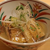 はらまさ - 鰻の白焼きと賀茂茄子の餡かけ