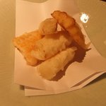 炭火割烹 いふき - 天ぷら（白アスパラともろこし）