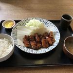 こだわりとんかつ播 - 私の食べたトンテキランチ ソースは2種類から選べます