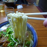 Kamekamesoba - 麺は細めでコシが有ります