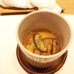 鮓 きずな - 白身魚、岡山県椎茸 茶碗蒸し