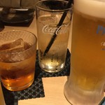 Koshitsukitaguninotakumihokkaidouuokin - 梅酒（大和美人）・ジンジャーエール・金麦