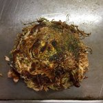 Hiroshima Okonomiyaki Sampachi Hakata - ③そば肉玉イカ天