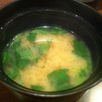 ふじ原 - お味噌汁（ランチ）