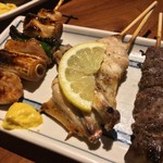 串焼 文福 - ネギ間 手羽先 砂肝